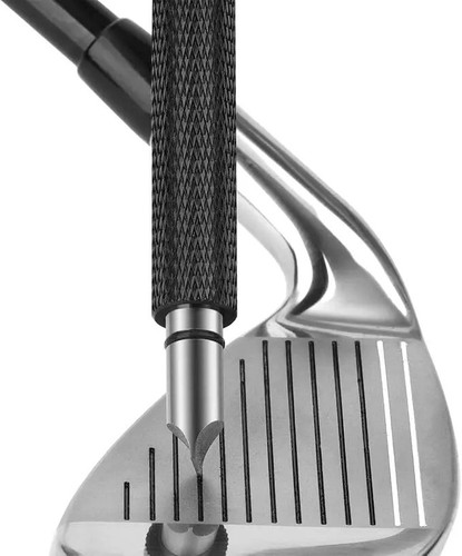 Golf club groove sharpener - u, v
